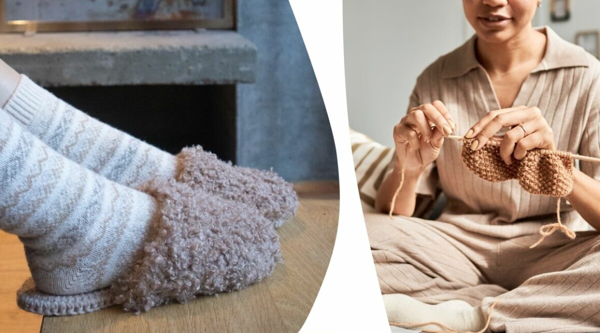 Säsongens mysigaste tofflor – så gör du dem själv!