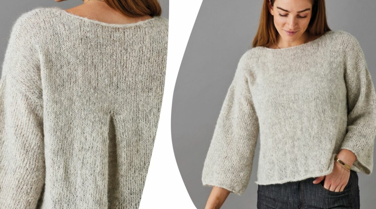 Sticka trendiga trekvartströjan – med snygga detaljen