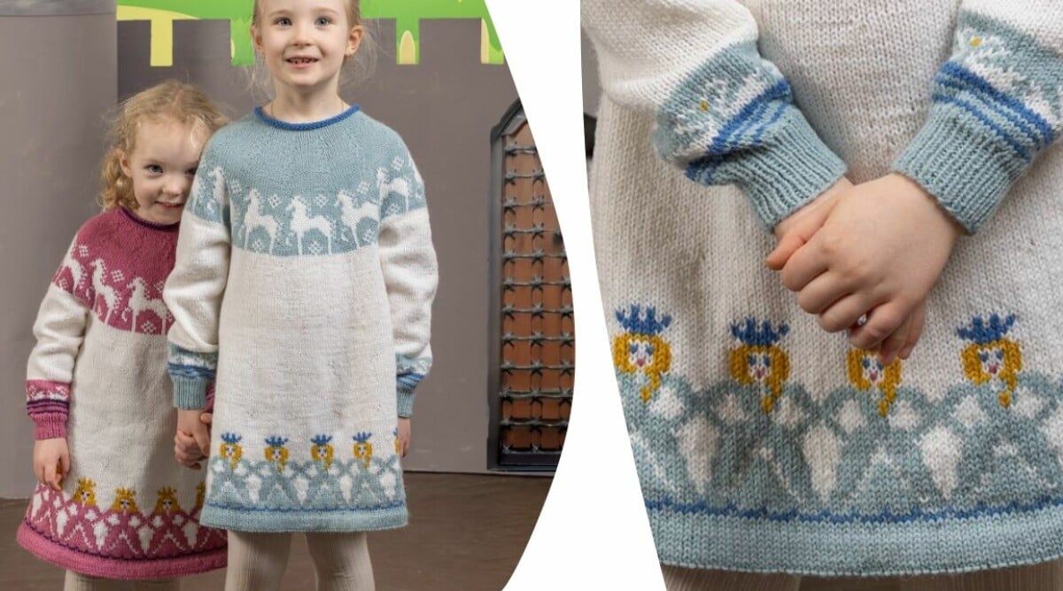 Sticka en magisk barnklänning – med sagolika motiv