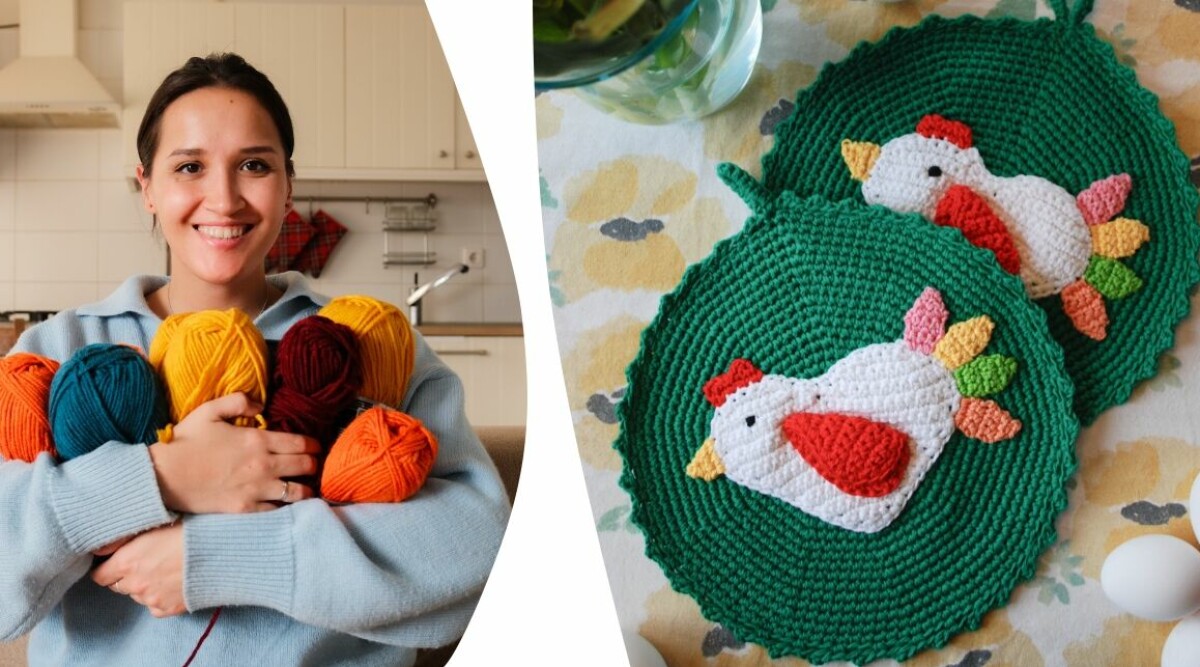Virka påskens sötaste grytlappar – gratis virkmönster