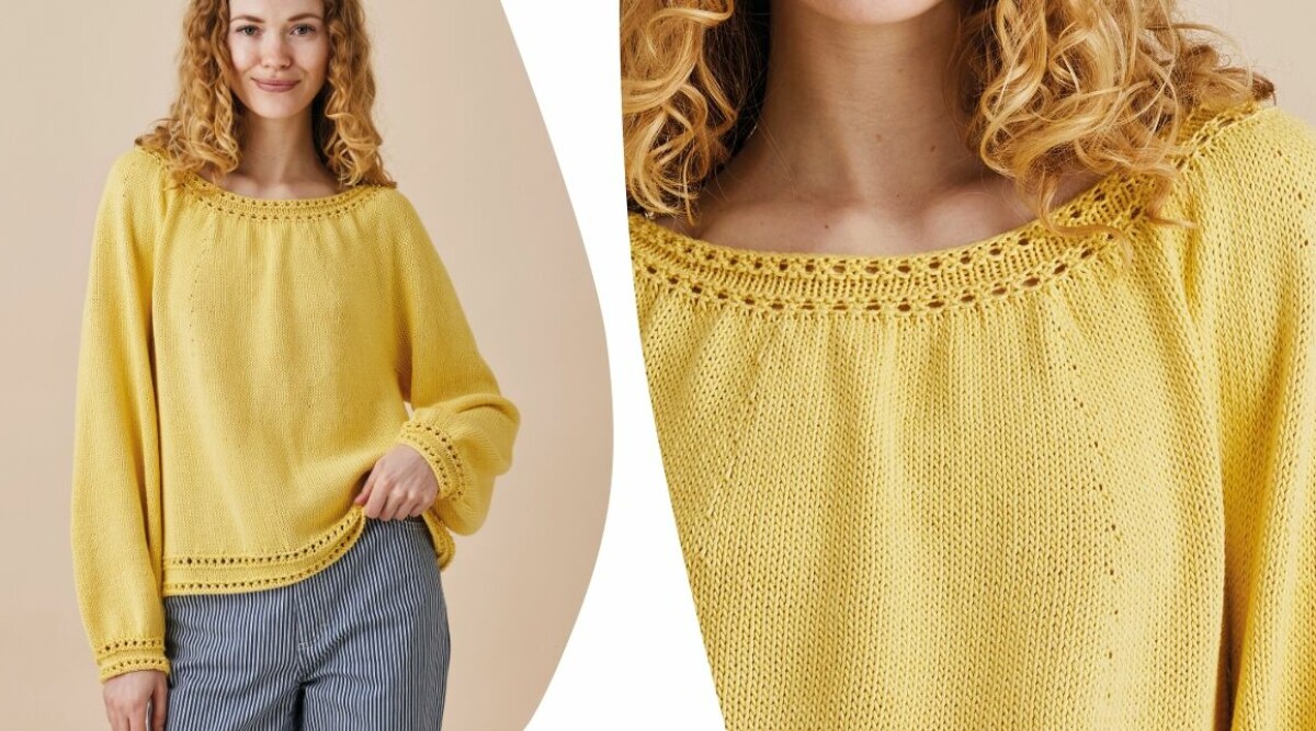 Tröjan du ska sticka i vår – med fint hålmönster