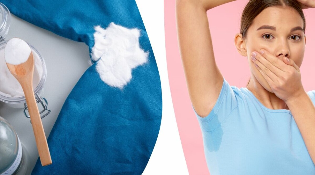 Så blir du av med ingrodda svettfläckar på dina kläder – med ingredienserna du redan har hemma