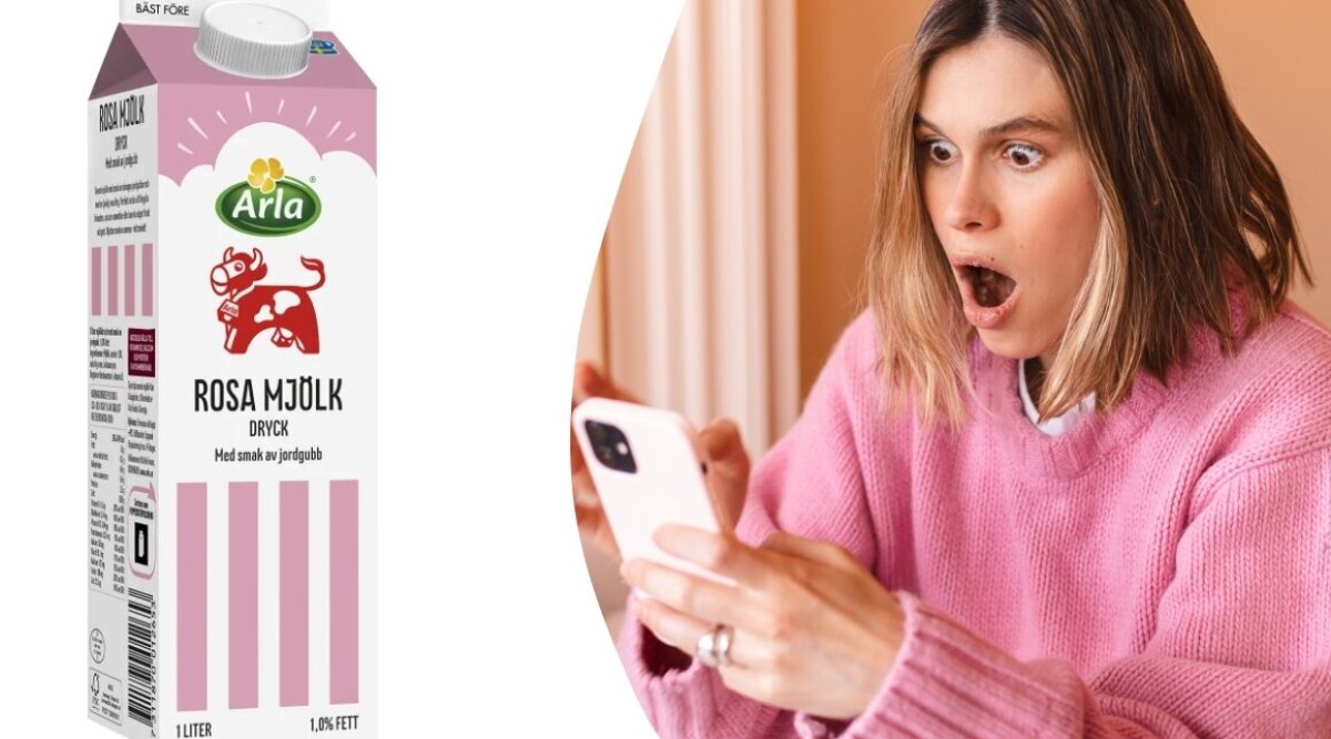 Rosa mjölken skapar hysteri – nu säljs tomma paket dyrt på andrahandsmarknaden