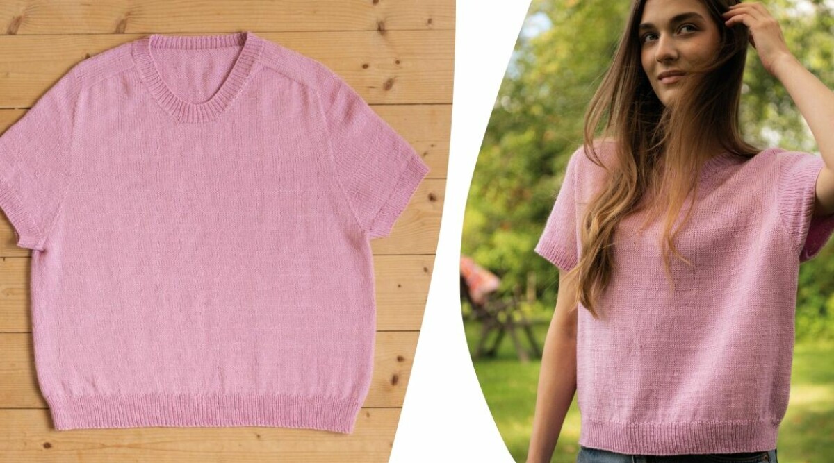 Sticka sommarens skönaste t-shirt – med lyxigt garn