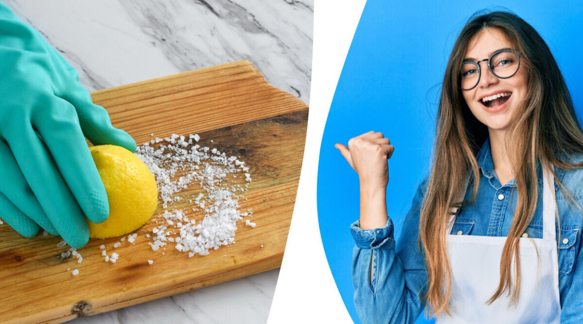 Saltknepet som rengör skärbrädan och gör den som ny – men glöm inte sista steget