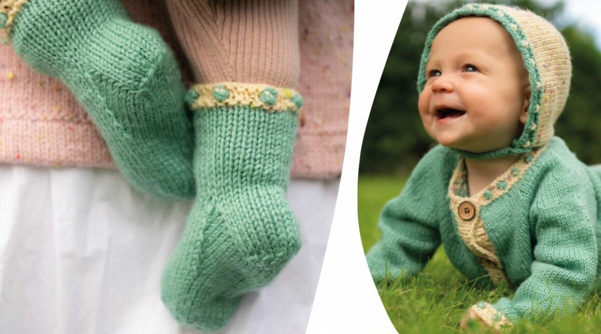 Perfekta stickprojektet till barn – kofta, hätta och sockor