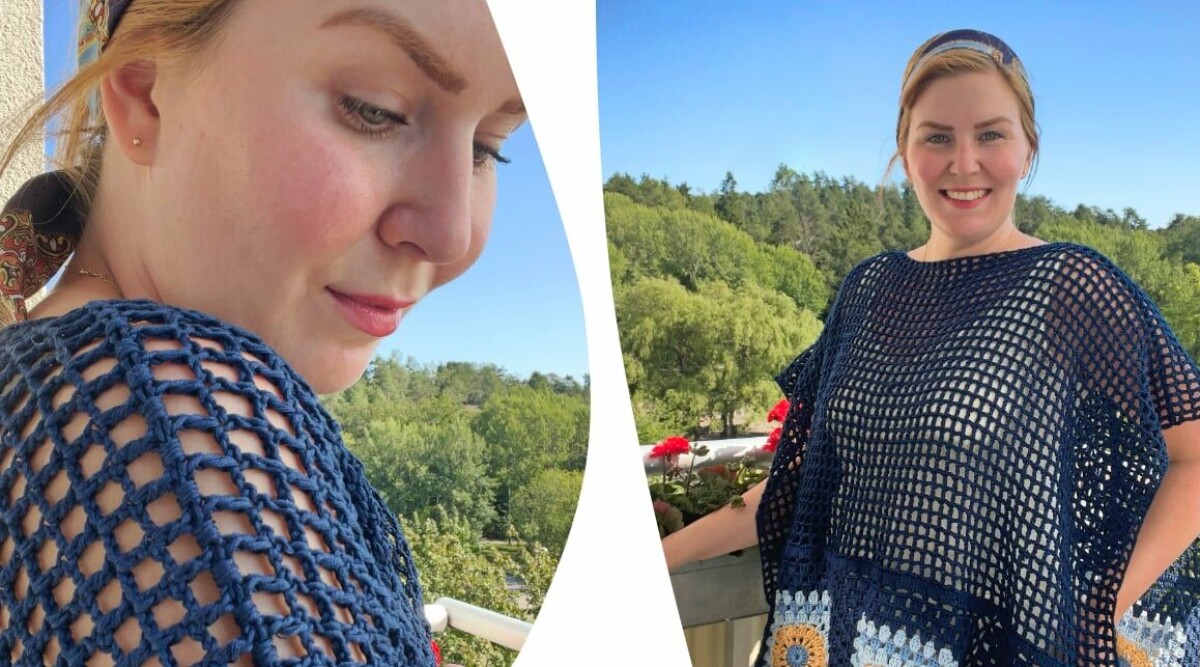 Exklusivt mönster – virka en luftig och snygg poncho