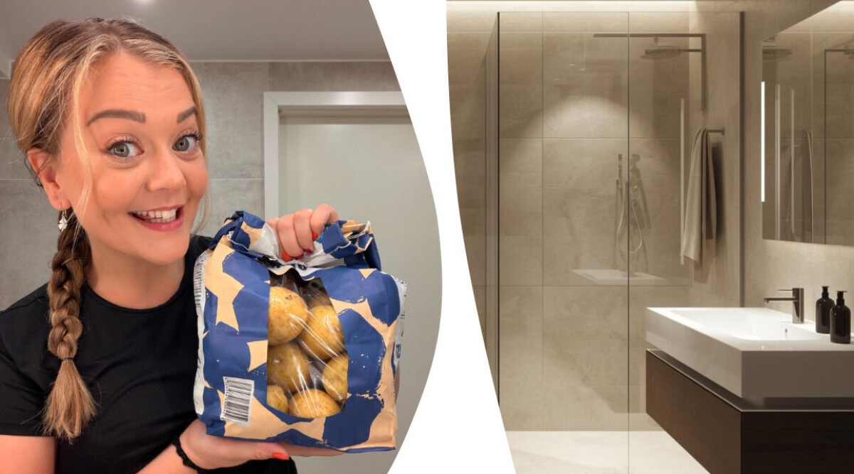 Jag testade att använda rå potatis i badrummet – så bra fungerar enkla knepet
