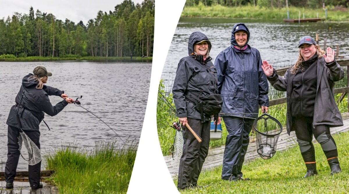 De fiskar i ösregn i timmar – och det är inte fisken som är anledningen