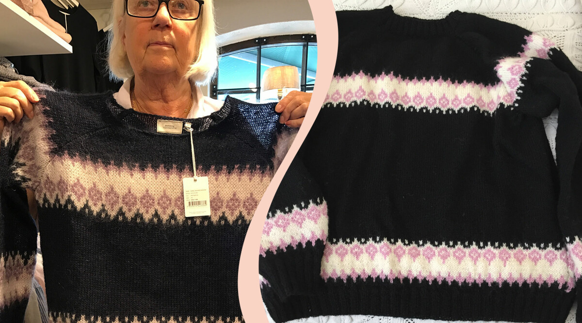 Helens smarta budgetdrag – stickade sin egen lyxtröja