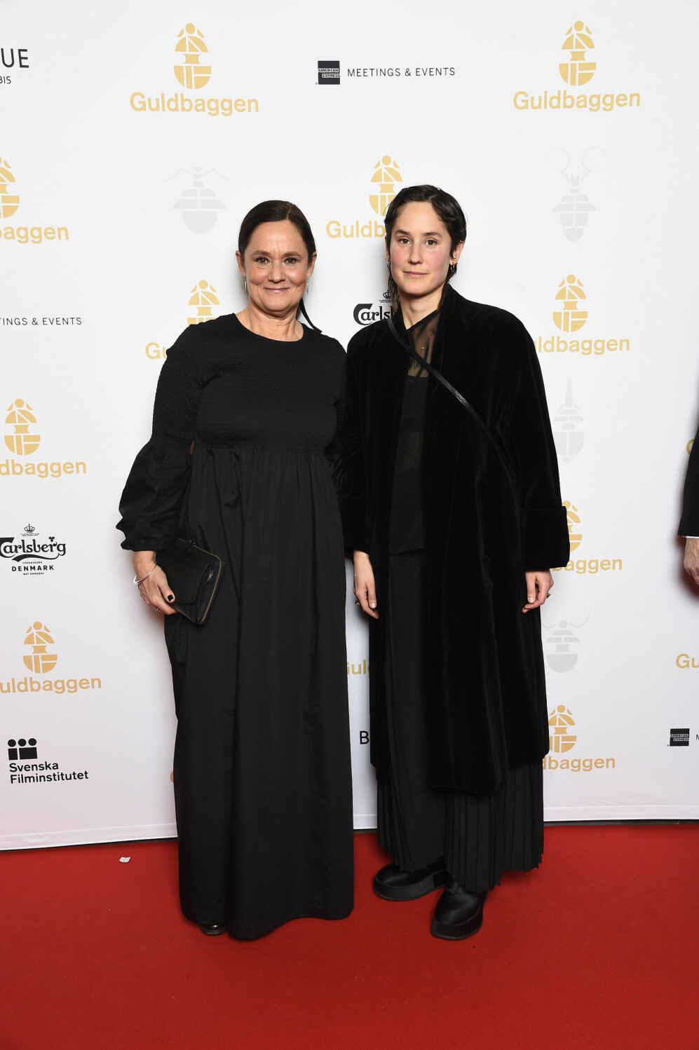 Agnes August tillsammans med mamma Pernilla i samband med Guldbaggen 2020.