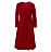 Röd klänning i sammet.