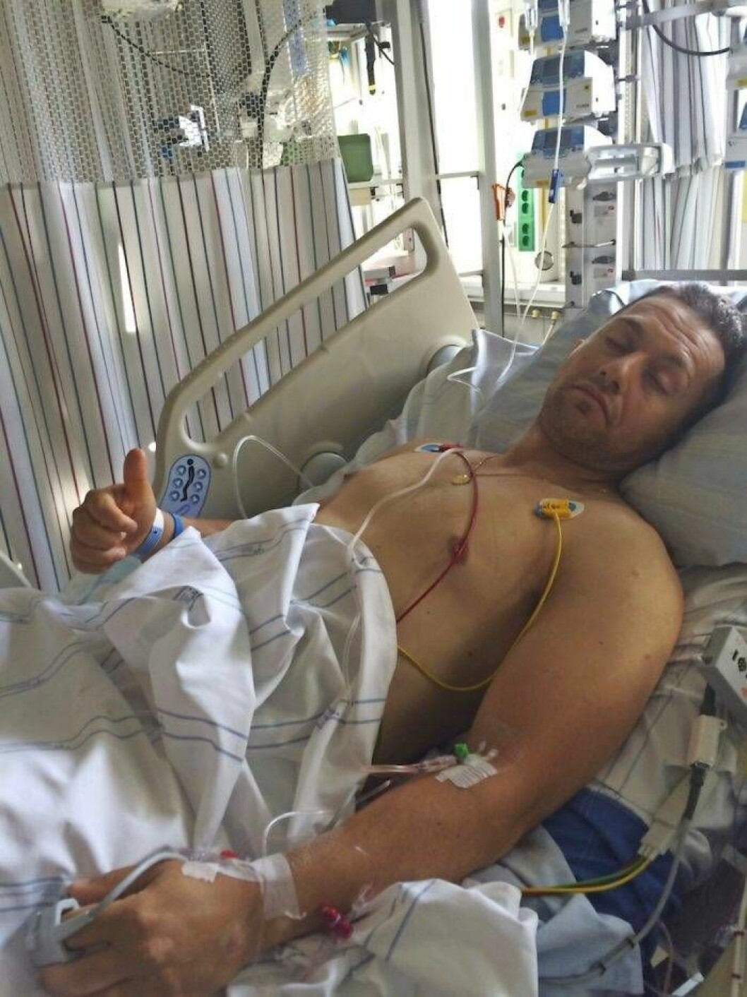 Efter en sju timmar lång operation fick Ali en ny lever. Efter en sju timmar lång operation fick Ali en ny lever.