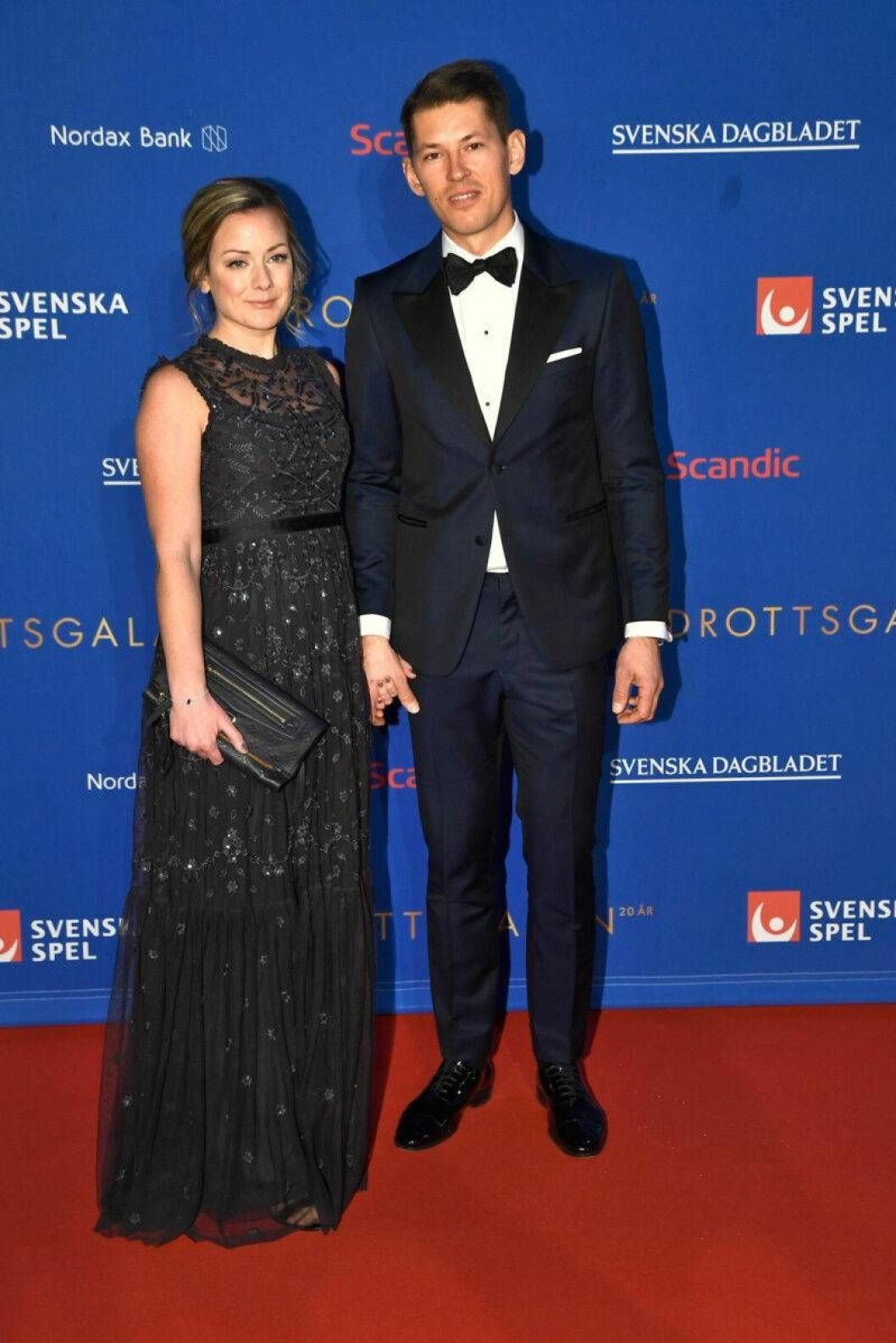 Röda mattan, André Myhrer och Madelene Tholin 