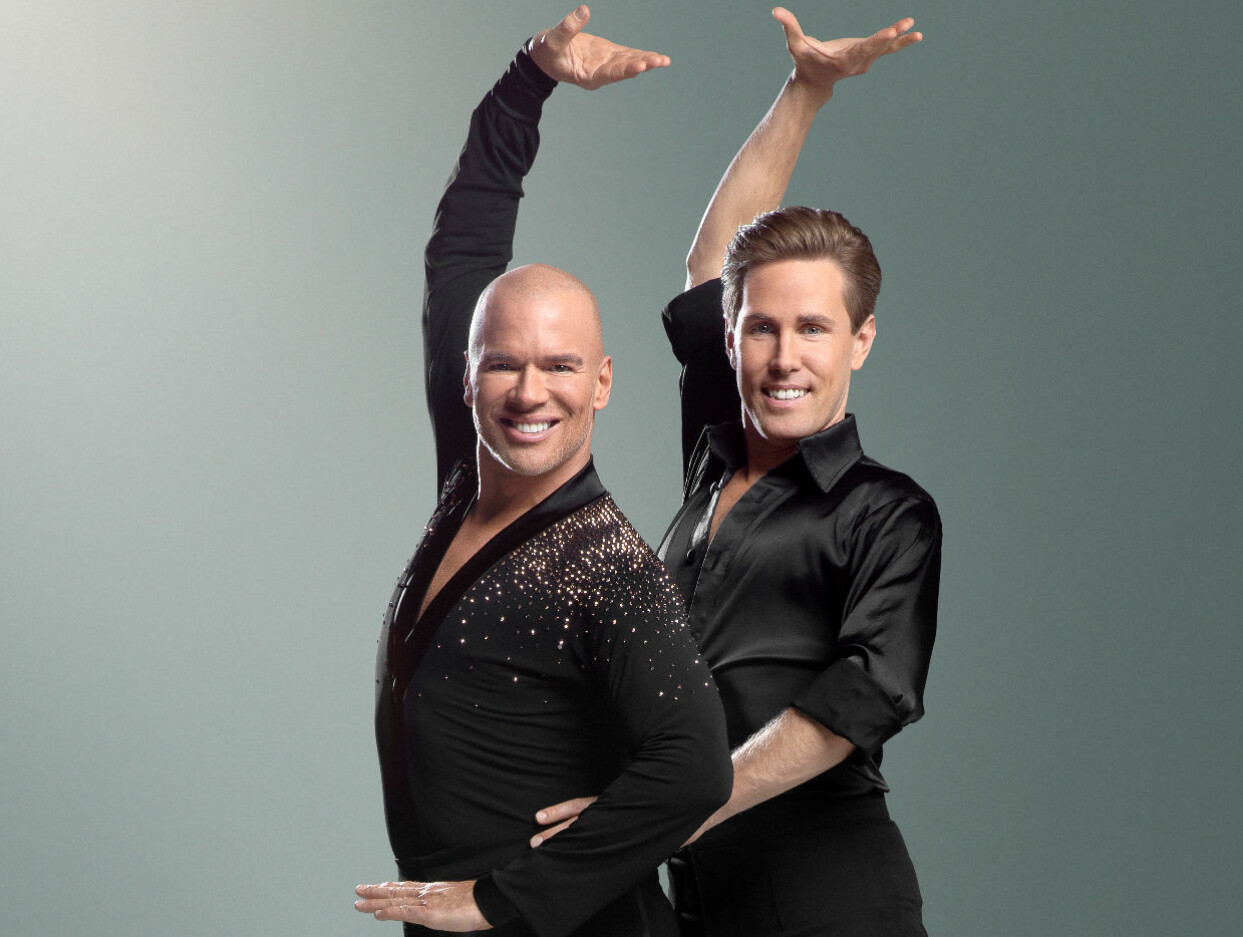 Andreas Lundstedt och Tobias Bader. Foto: Magnus Ragnvid/TV4 Andreas Lundstedt och Tobias Bader inför premiären av Let's dance 2020 i TV4.