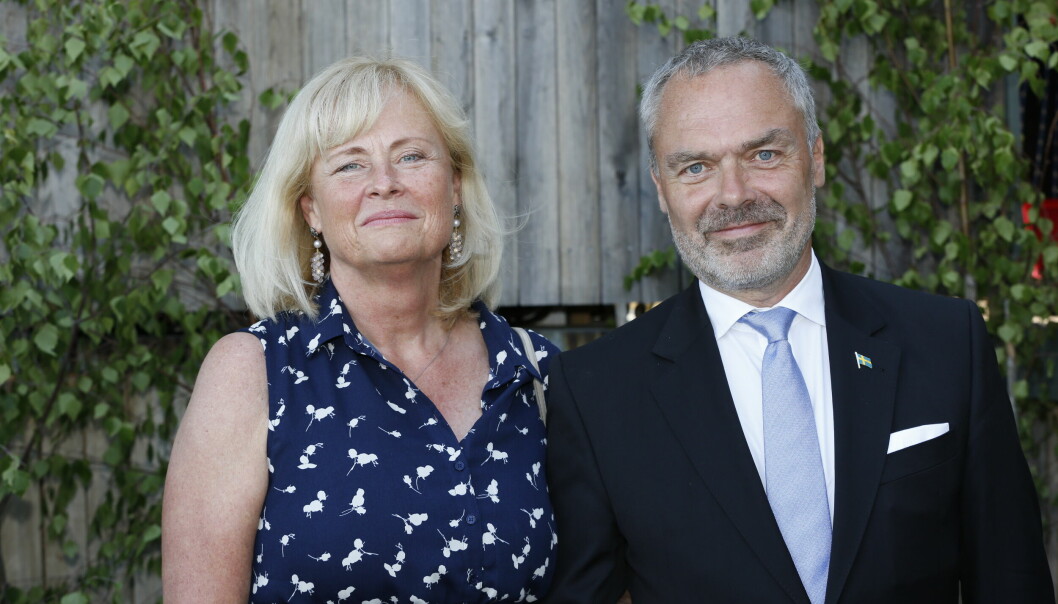 Jan Björklund och hustrun Anette Brifalk.