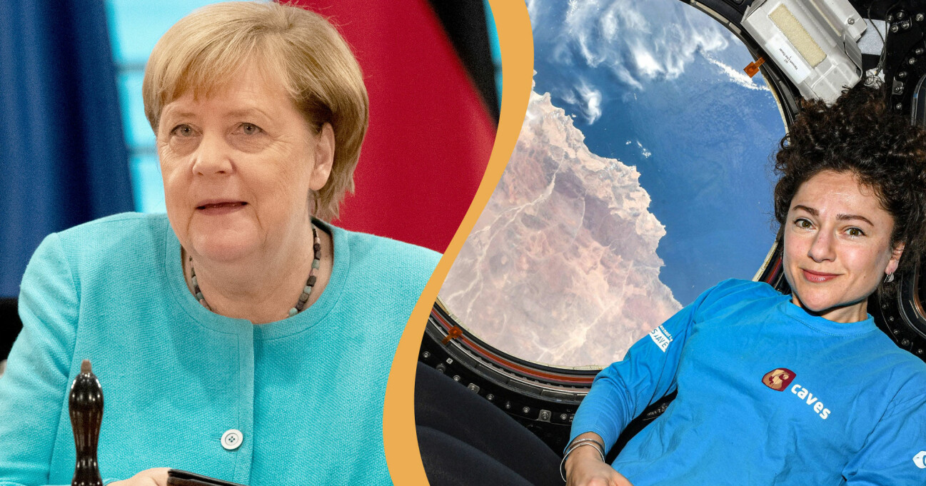 Angela Merkel och Jessica Meir är två av de personer som är med på topp 100-listan.