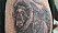 En stor tatuering av en myskoxe har Anna-Lena på armen.