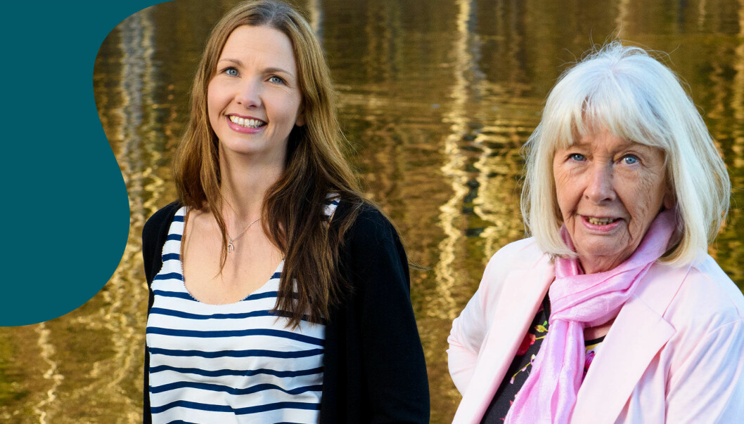 Anna Sjööquist och hennes mamma Ulla Lindau i Göteborg.