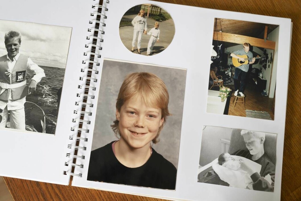 Anne missbrukade själv under sönernas uppväxt. Sida ur Anne Ryens fotoalbum. Hon missbrukade själv under söndernas uppväxt.