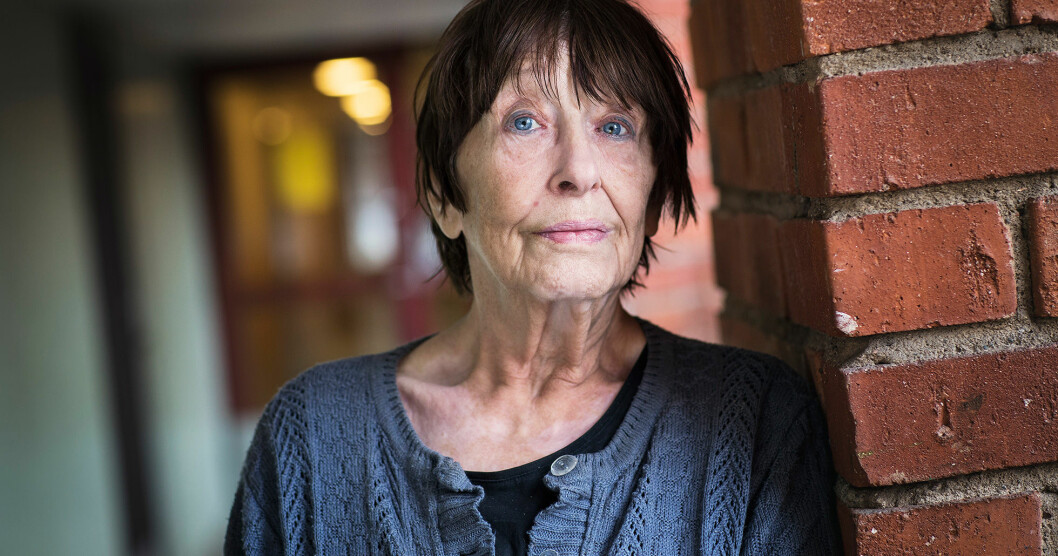 Den magra pensionen är en ständig stressfaktor för Annika. ”Det enda jag kan göra är att försöka lägga det åt sidan och se till att jag mår bra för dagen”, säger hon. Foto: Veronica Kindblad Annika Malmkvist
