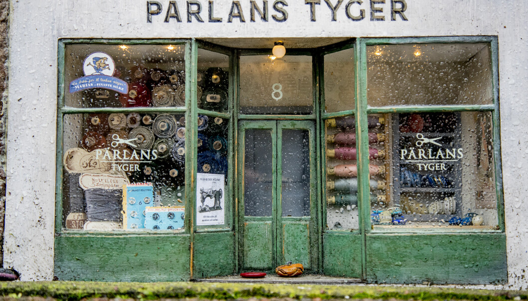 Anonymouse butik Pärlans tyger i Borås.