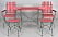 Fyra stolar och ett bord ur den klassiska Bryggeriserien från Grythyttan