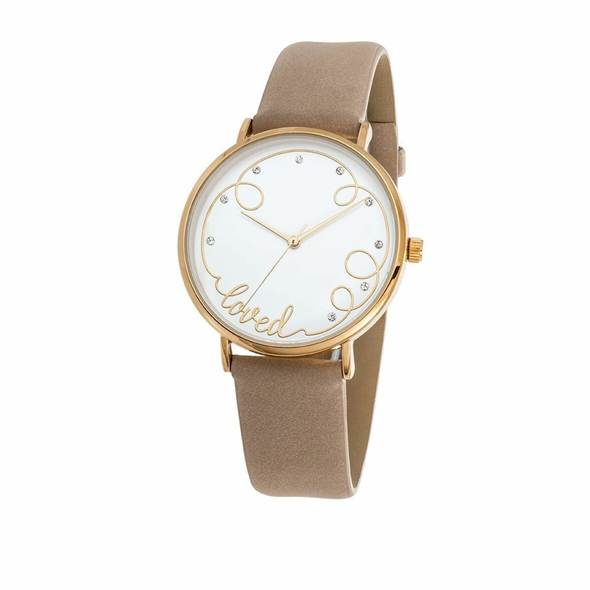 Armbandsur i guldfärg