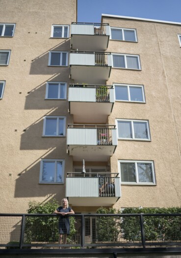 Åsa Rasmussens barndomshem nära Stockholms Universitet.