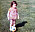 Åsa Avic som liten tjej som gillade spela fotboll.