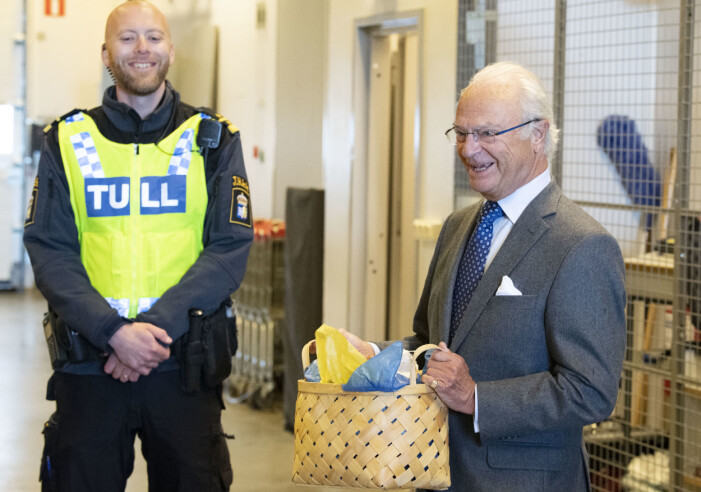 Kungen har åtalsimmunitet. Bild från tullen.