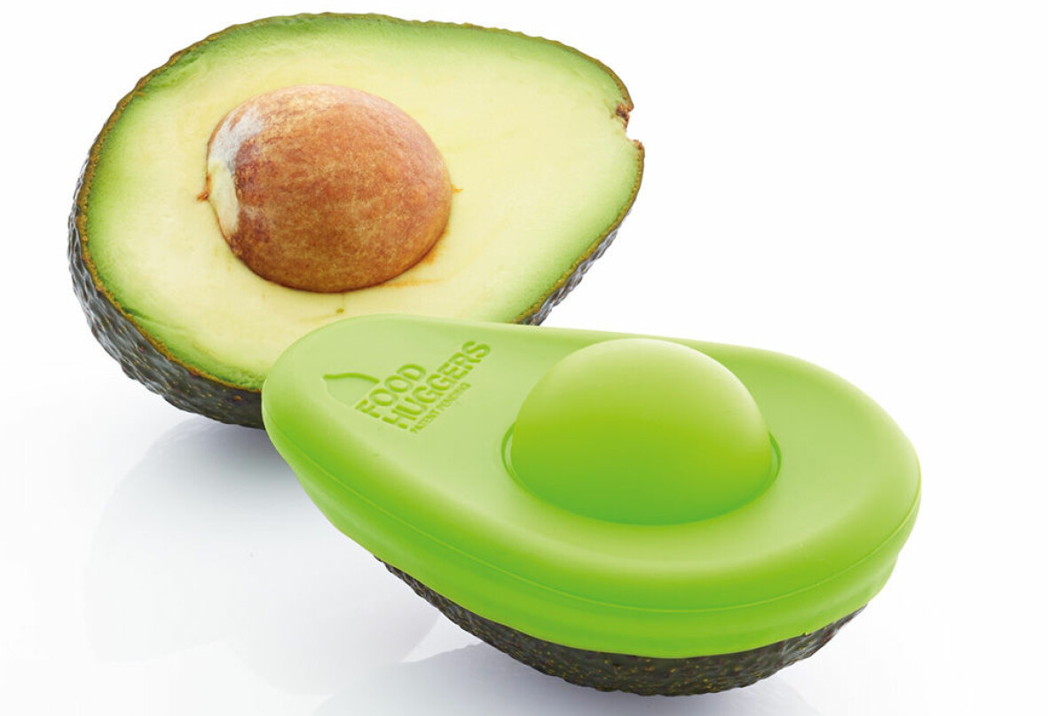 Avokado med lock på sig.
