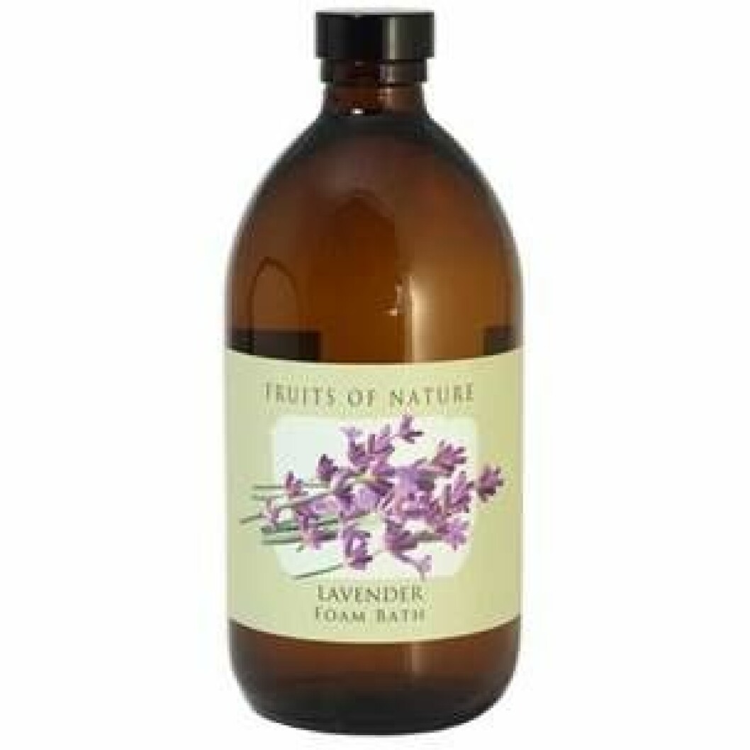 Badskum med lavendel