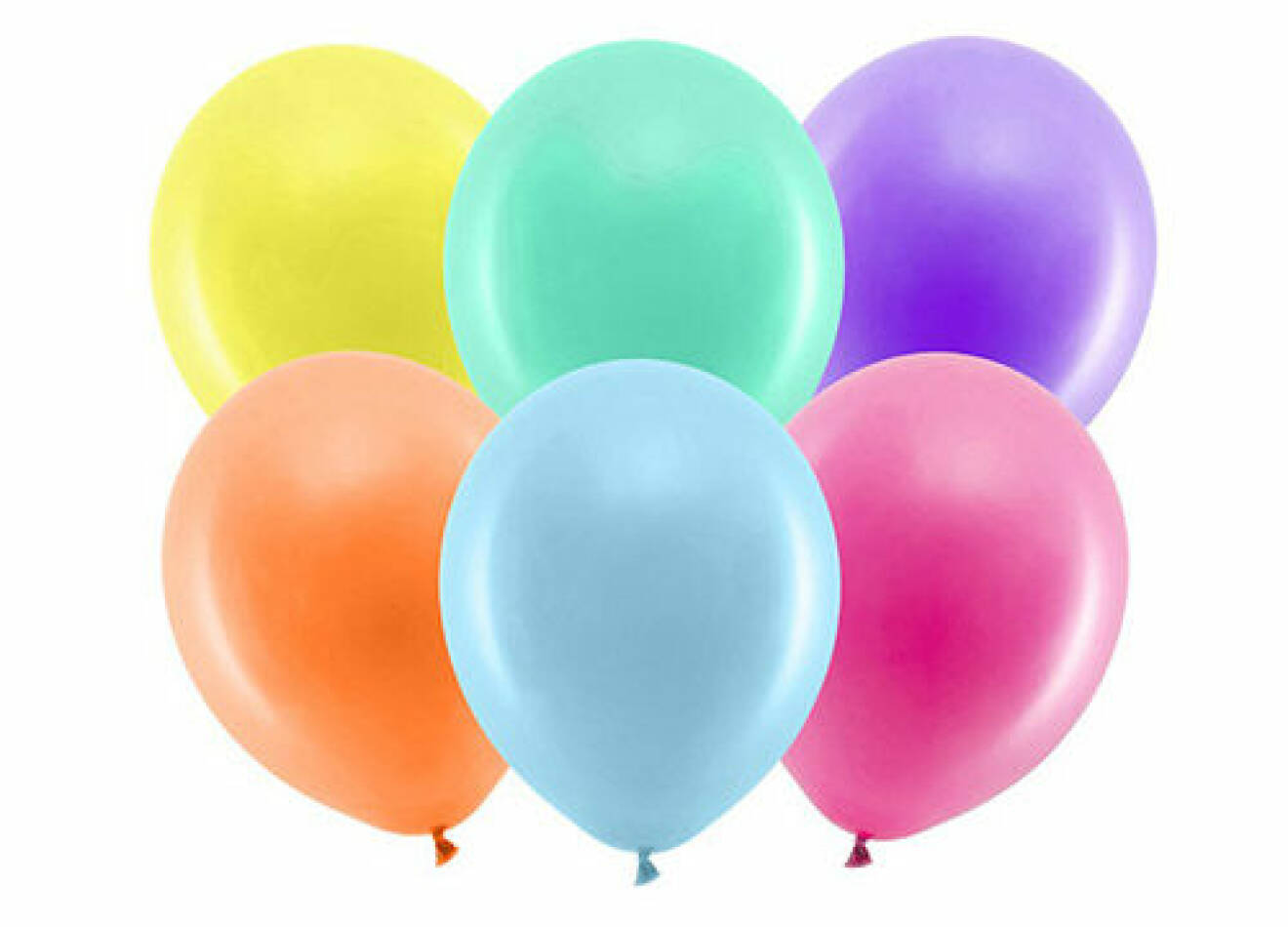 enfärgade ballonger i olika färger