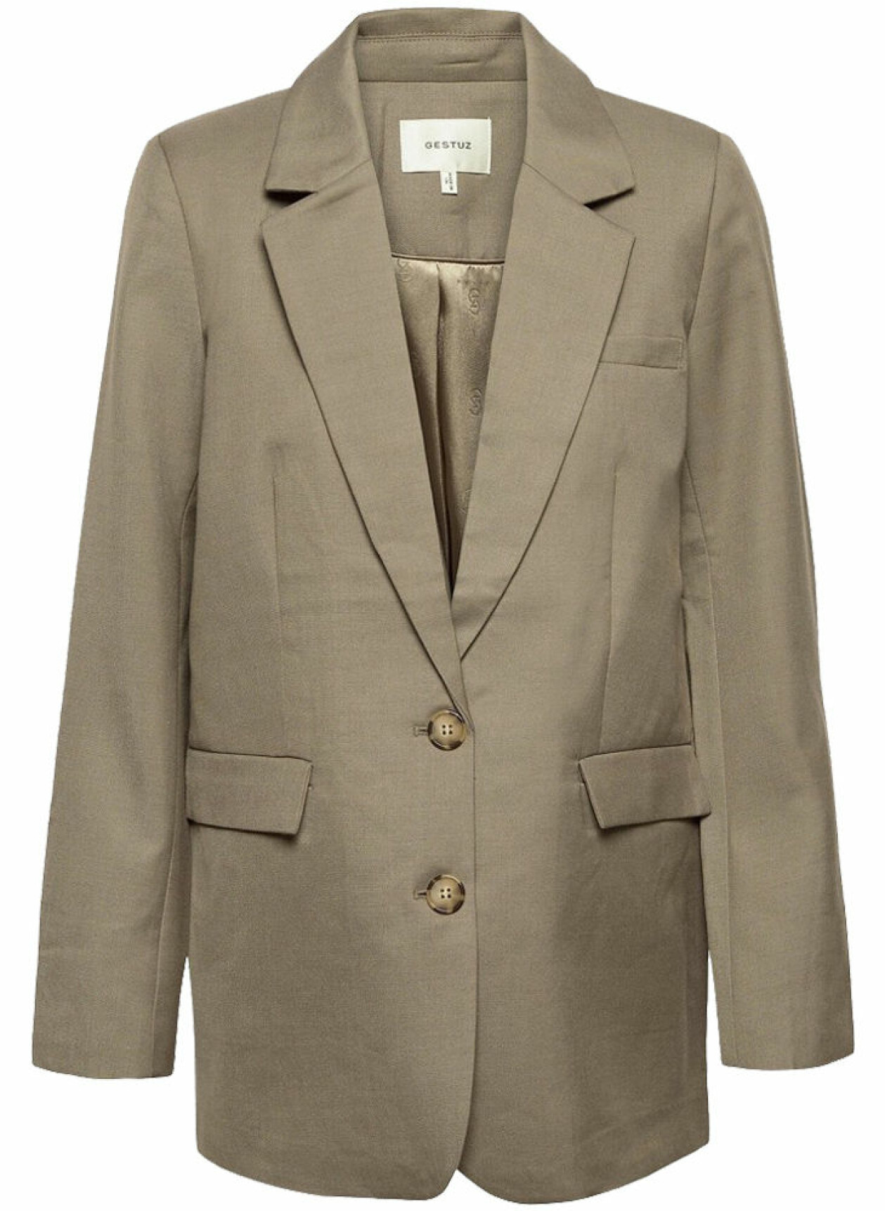 mörk beige kavaj från gestuz