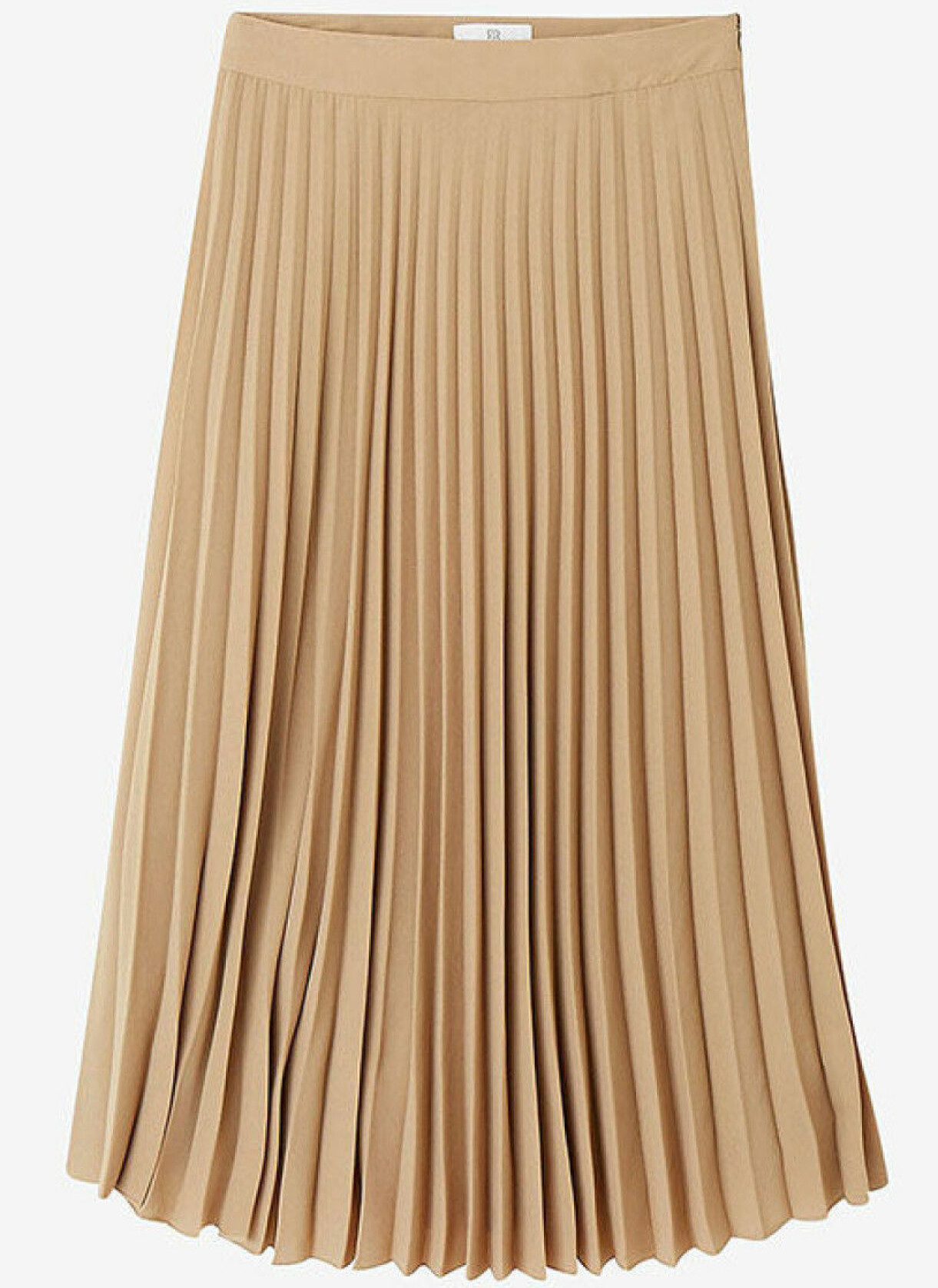 Beige plisserad kjol från La Redoute Collection.