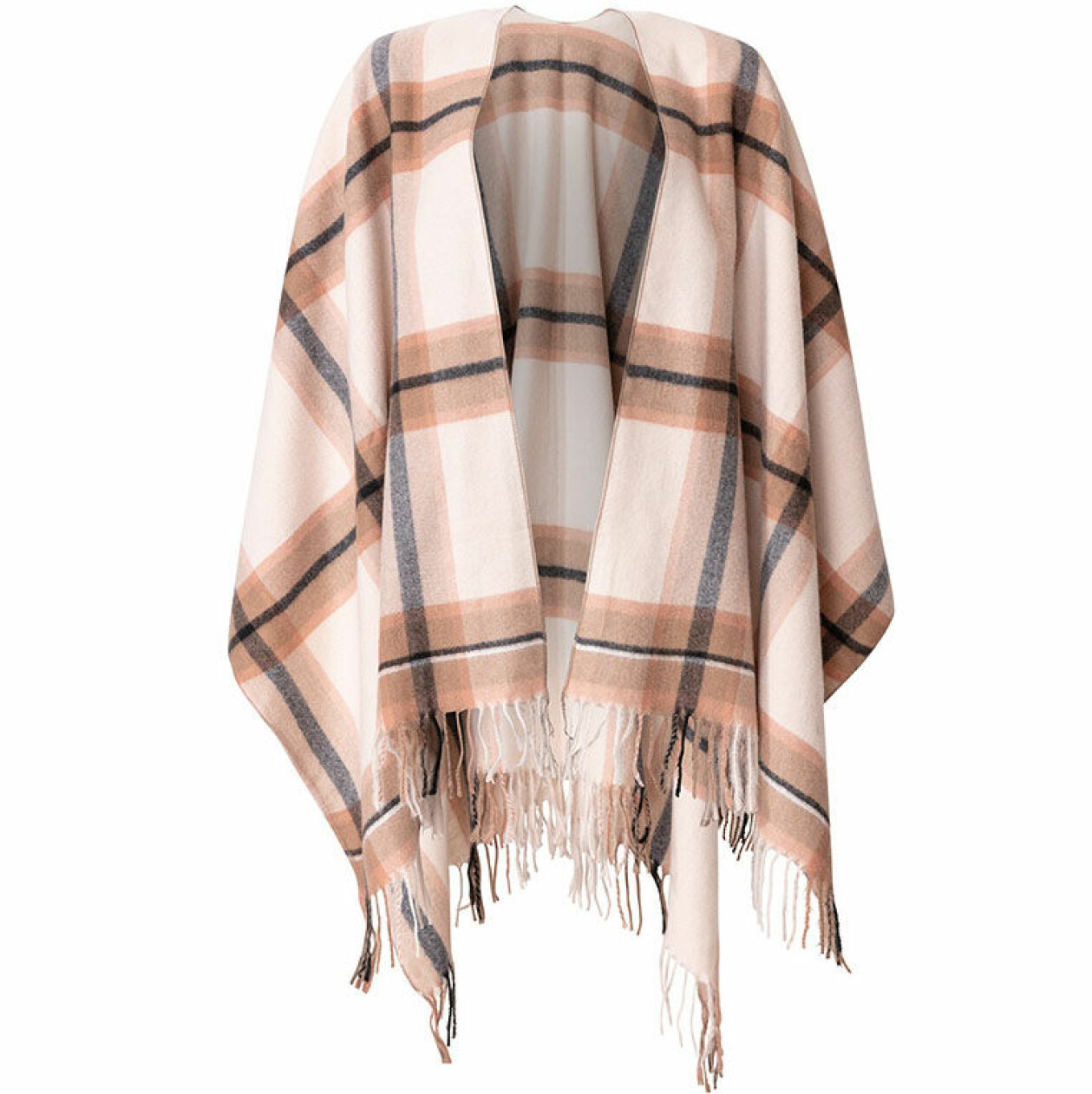 beige poncho indiska