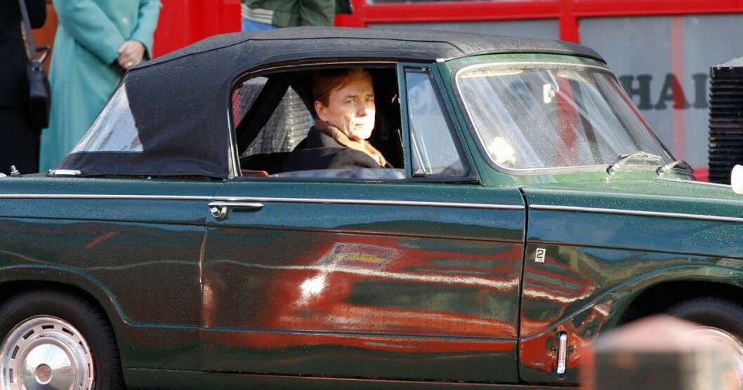 Ben Daniels som Lord Snowdon under inspelningen av The Crown, säsong tre.