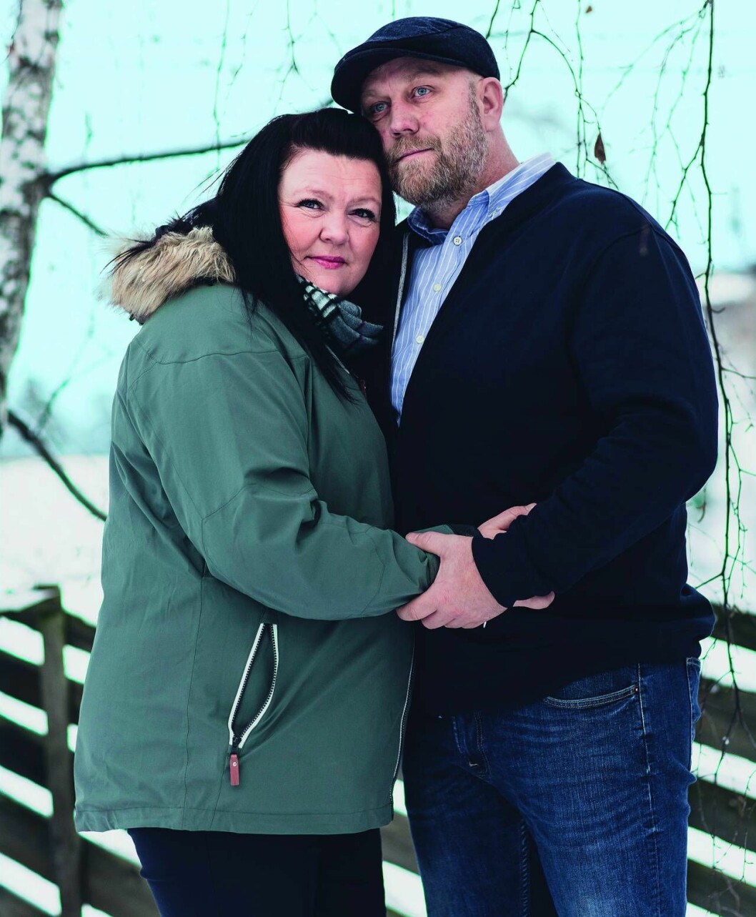 Bente Linn och Kim har känt varandra sedan de var tonåringar. Han har varit ett helt ovärderligt stöd sedan sjukdomen bröt ut. Foto: Astrid Waller Bente Linn med kärleken Kim