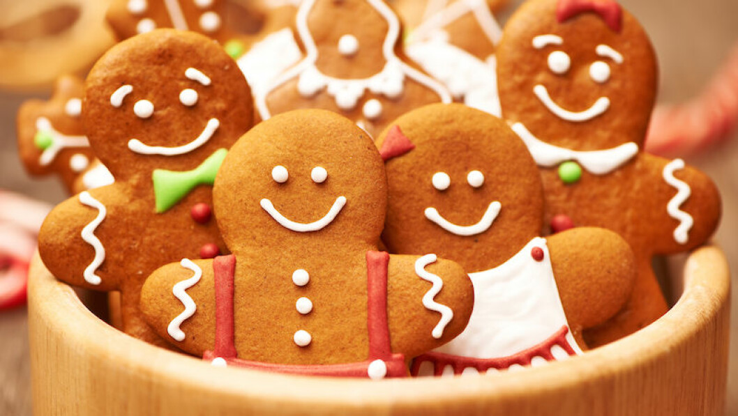 Pepparkakor i skål.