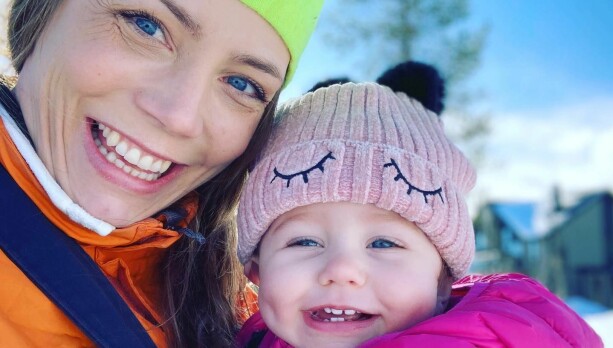 Petra Ljungberg med dottern Billie.