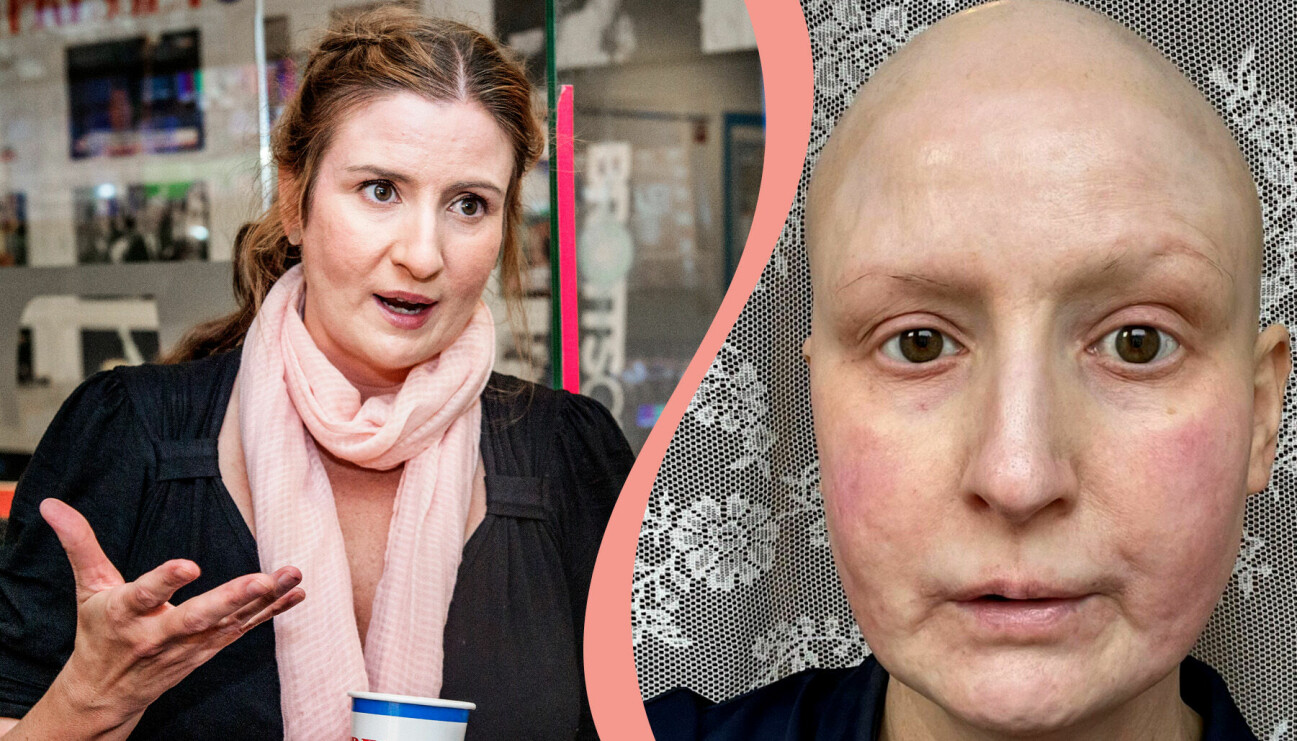 Birgitta Ohlsson före och efter cancerbehandling