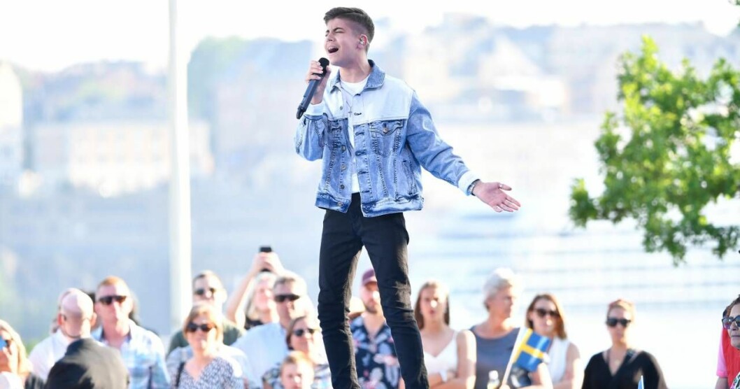 Foto: Henrik Montgomery/TT Bishara Morad uppträder på Allsång på Skansen den 16 juli 2019.