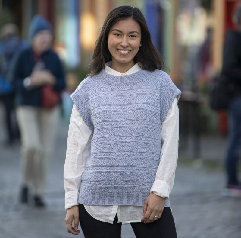 Gratis stickmönster på snygg väst | Allas