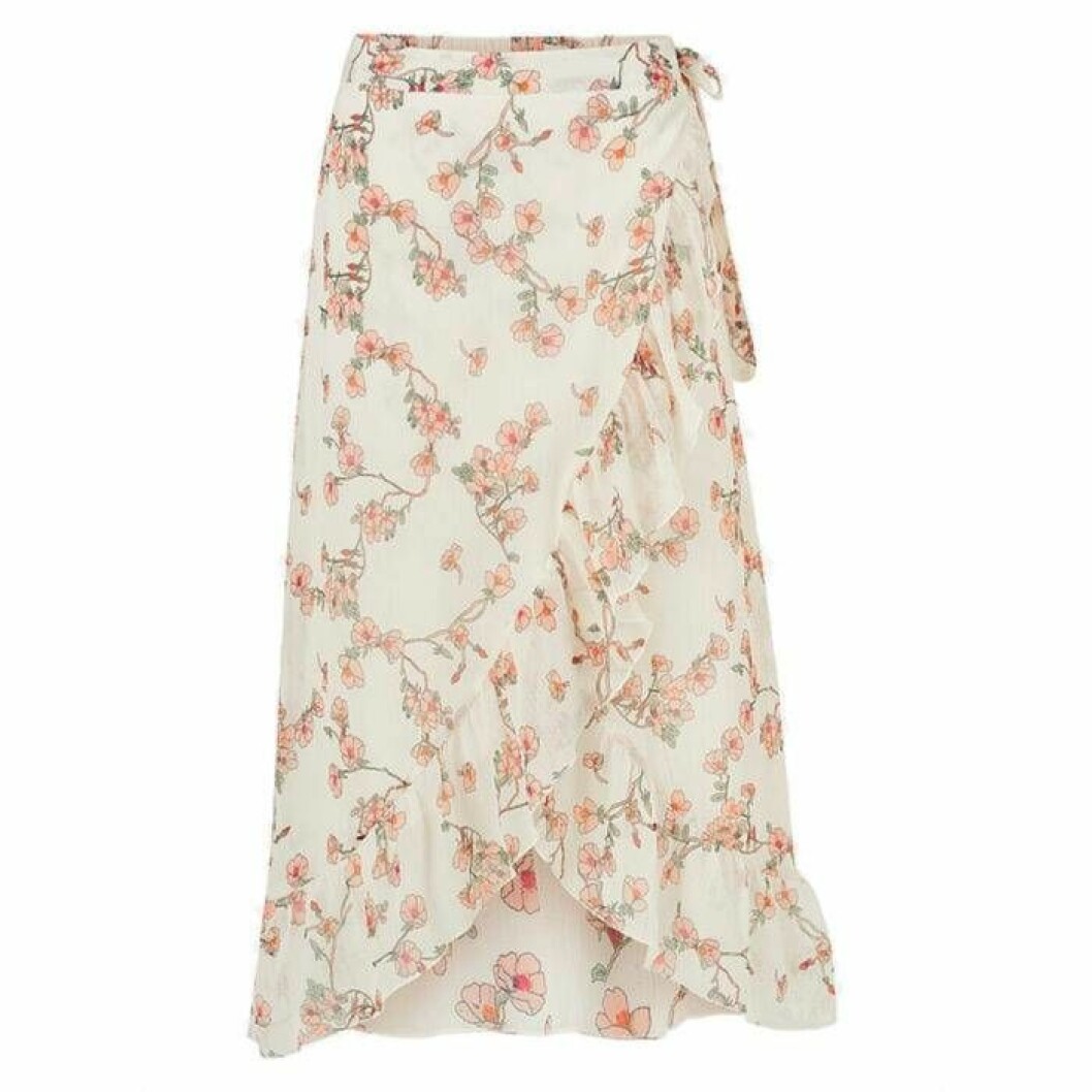Blommig omlottkjol