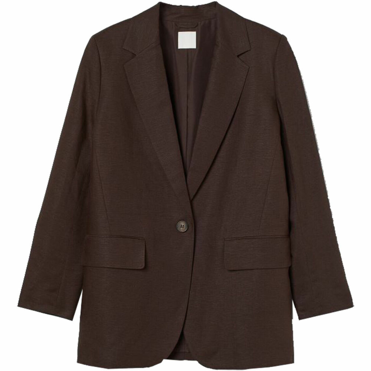 brun linnekavaj från H&M