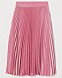 Bubbelgumsrosa plisserad kjol i lyxig satin, från H&amp;M