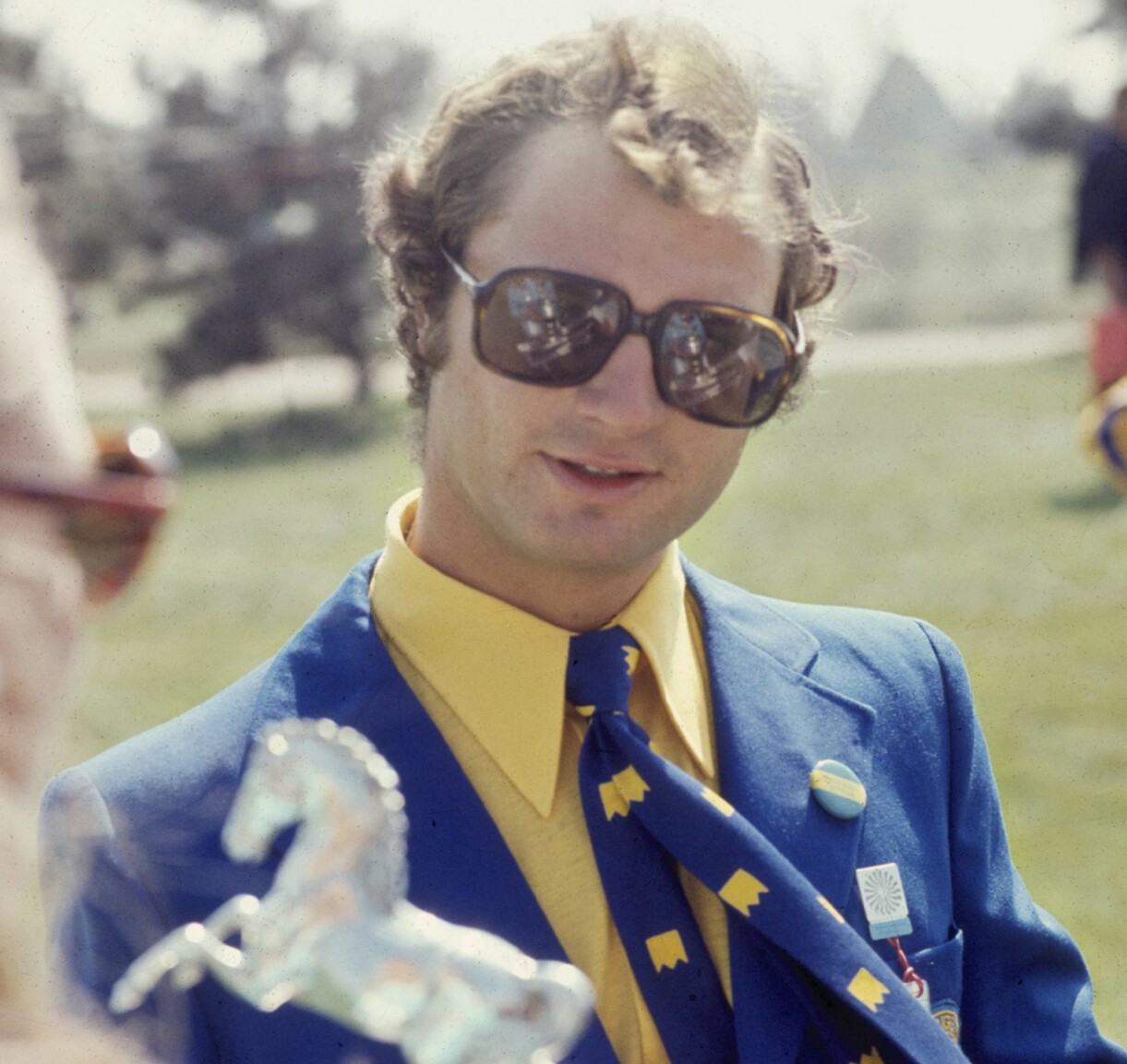 Foto: Anders Engman/Bonnierarkivet/TT Carl XVI Gustaf i svenska färger under OS i München 1972