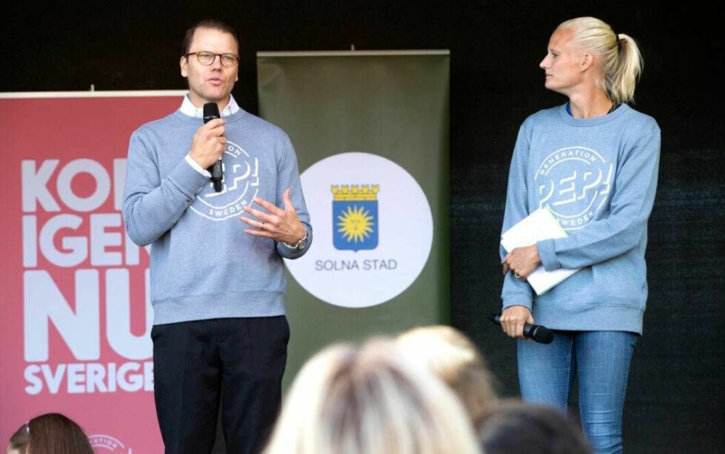Kronprinsessparet är initiativtagare till organisationen Generation Pep där Carolina är verksamhetschef. Foto: TT