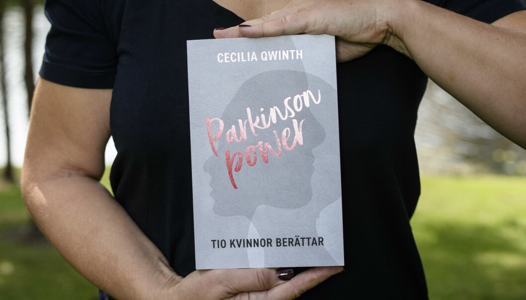 Omslaget till Cecilia Qwinths bok Parkinson power - tio kvinnor berättar.